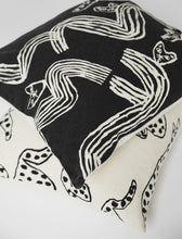 Load image into Gallery viewer, Tiger cushion cover in organic cotton with motif by Freja Erixån