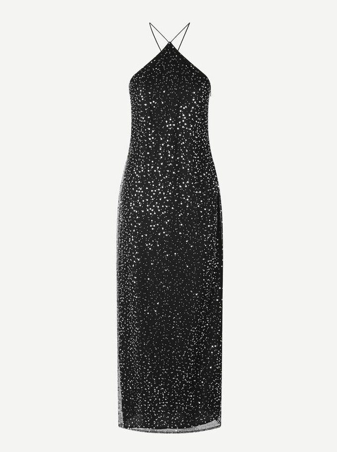 YTZEN cocktail DRESS | BLACK