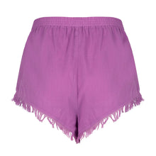 Charger l&#39;image dans la galerie, MABEL short in purple and cotton from Love stories