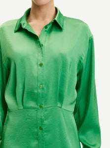 SAMSOE LIZA SHIRT DRESS | VIBRANT GREEN