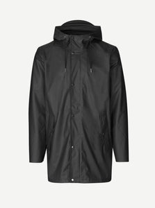 SAMSOE RAIN COAT STEELY JACKET | BLACK
