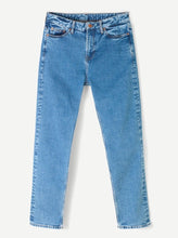 Load image into Gallery viewer, SAMSOE COSMO TAPER JEANS | LIGHT OZONE MARBLE