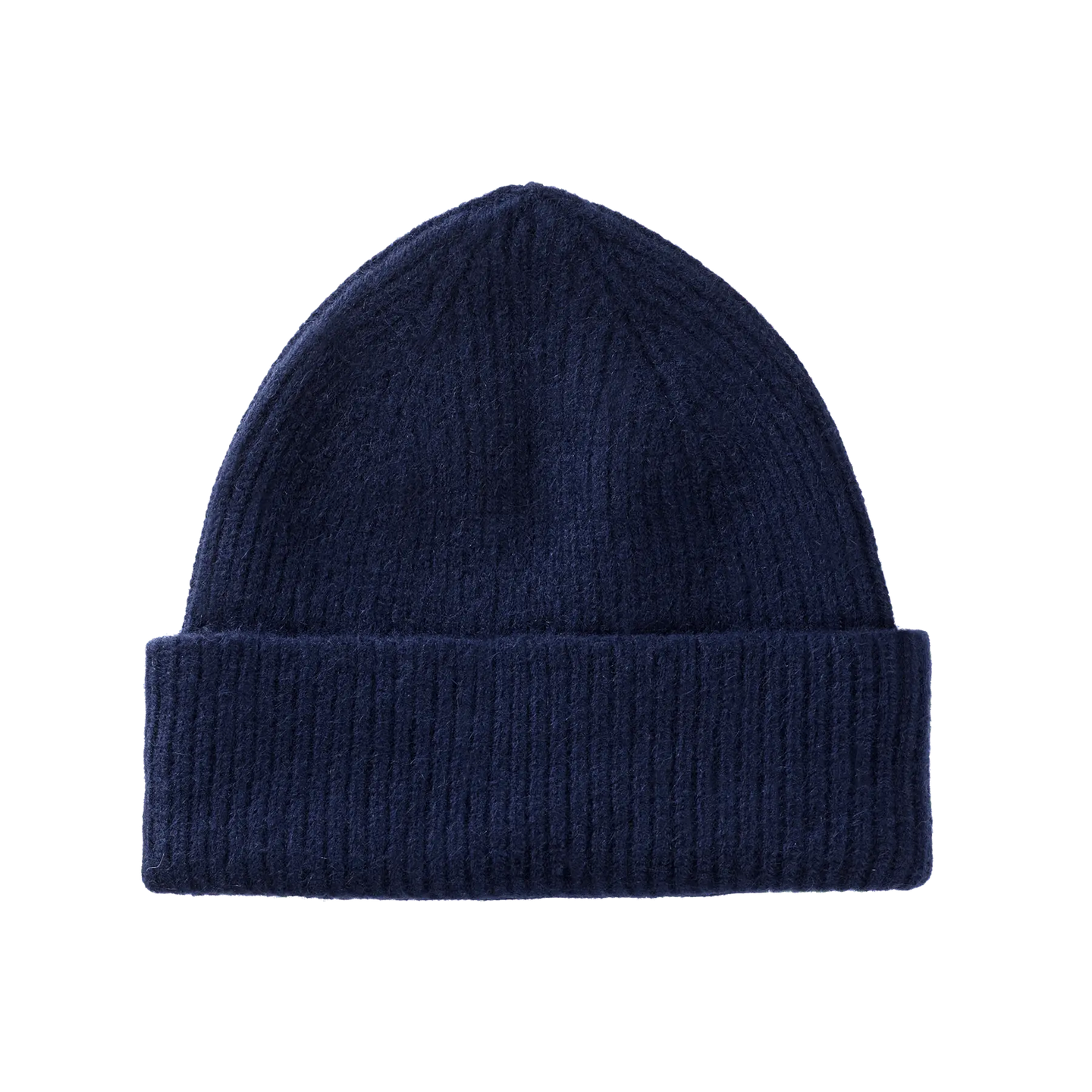 le bonnet en laine bleu foncé. beanie in wool midnight