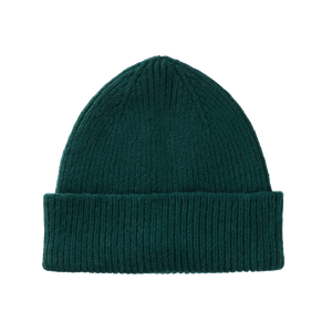 le bonnet en laine vert émeraude