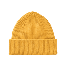 Load image into Gallery viewer, le bonnet en laine jaune moutarde