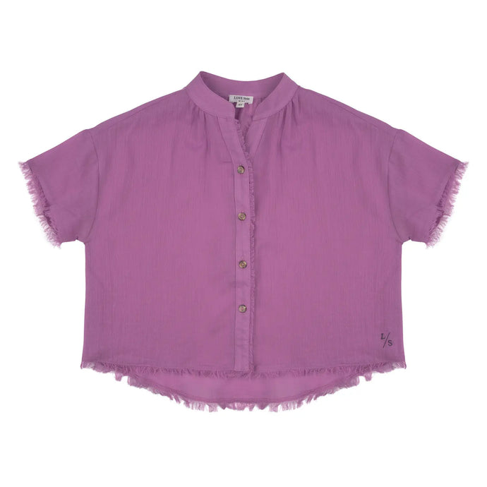 MILA lightweight shirt in purple from the Love Stories Mini collection. 