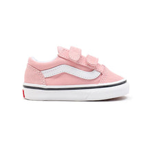 Load image into Gallery viewer, TODDLER OLD SKOOL VELCRO SHOES | POWDER PINK/ TRUE WHITE VANS