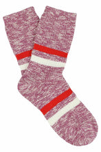 Load image into Gallery viewer, MELANGE SOCKS | WOMEN | VIOLET-RED-LATE  | 36/41 | ESCUYER