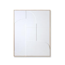 Charger l&#39;image dans la galerie, FRAMED RELIEF ART PANEL | WHITE A MEDIUM | 63/83CM | HK LIVING