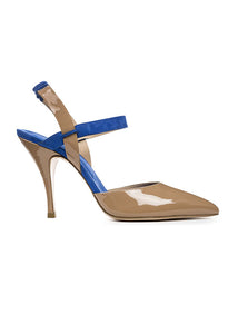 MOROBE LISETH STILETTO VERNIS SUEDE | DUSTY / YNK BLUE