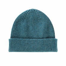 Load image into Gallery viewer, le bonnet en laine bleu pétrole