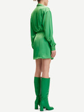 Load image into Gallery viewer, SAMSOE LIZA SHIRT DRESS | VIBRANT GREEN