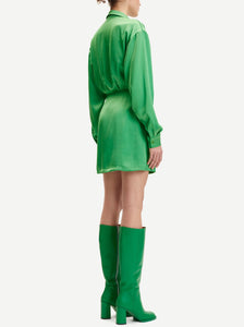 SAMSOE LIZA SHIRT DRESS | VIBRANT GREEN